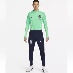 Brazil Strike Elite Nike Dri-FIT ADV Football Drill Tracksuit Sz M Light Menta